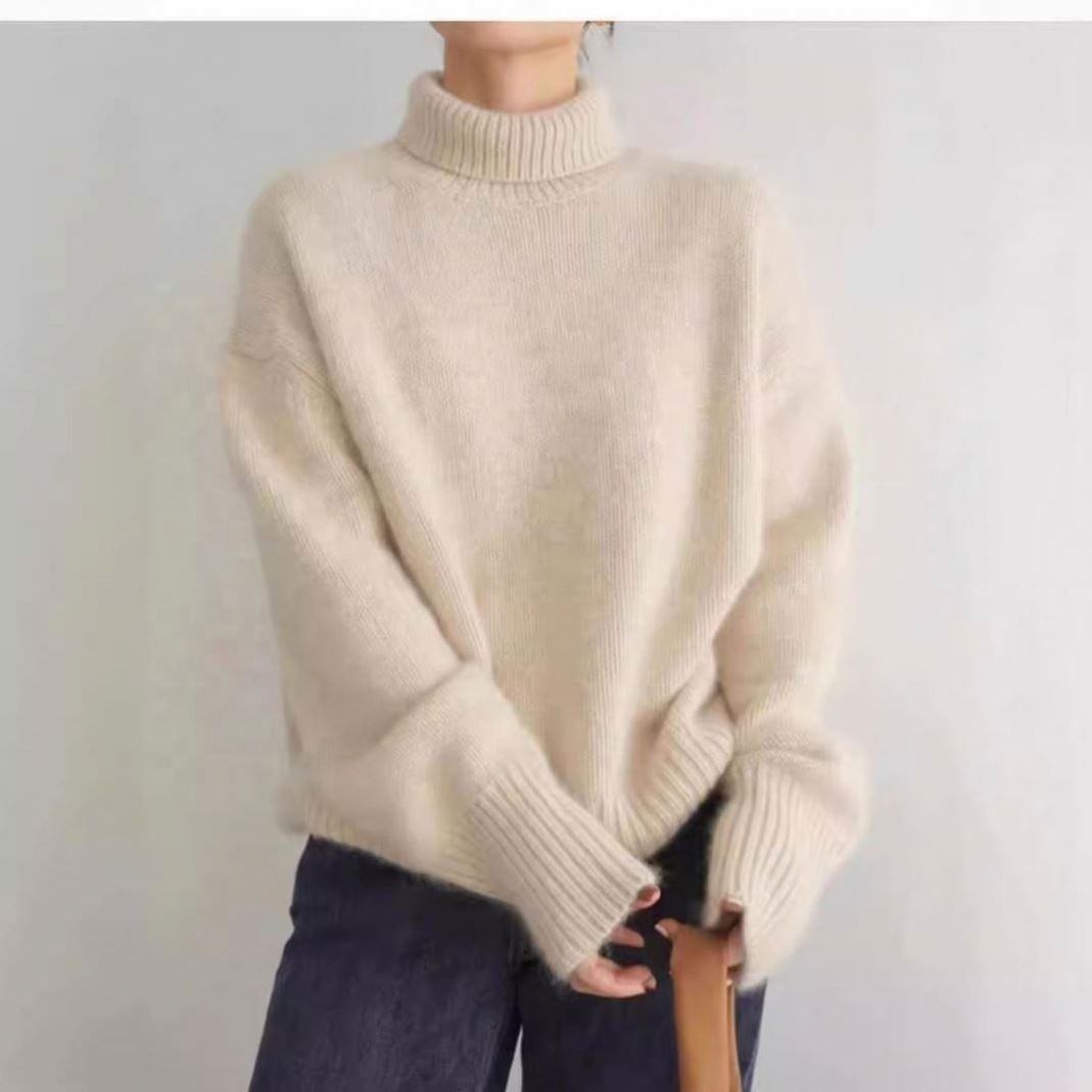 Isabella – Jersey de Cuello Alto de Cachemira
