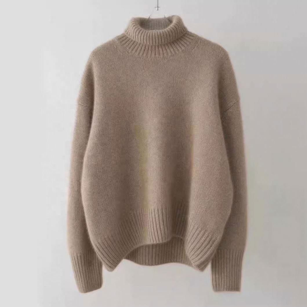 Isabella – Jersey de Cuello Alto de Cachemira