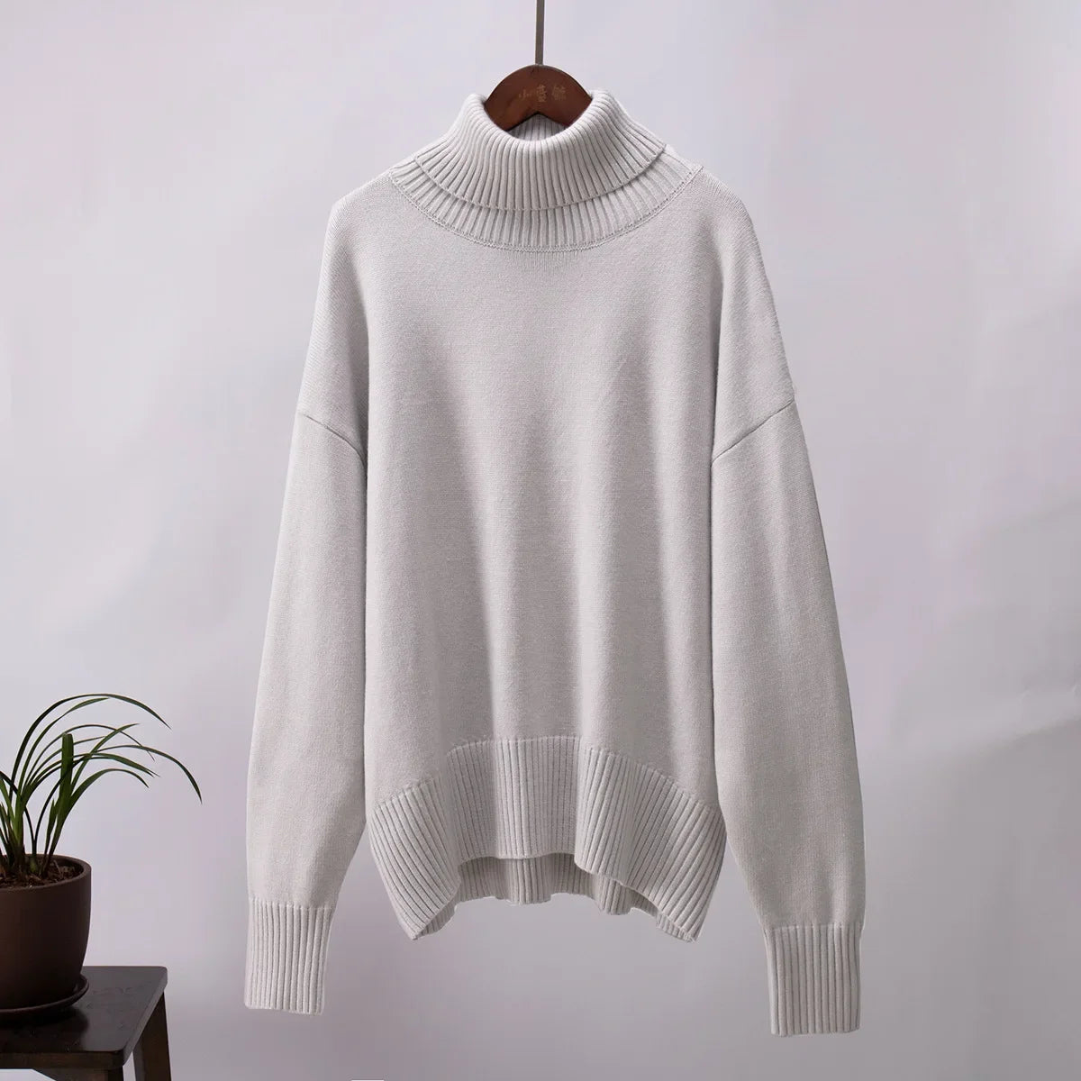 Isabella – Jersey de Cuello Alto de Cachemira