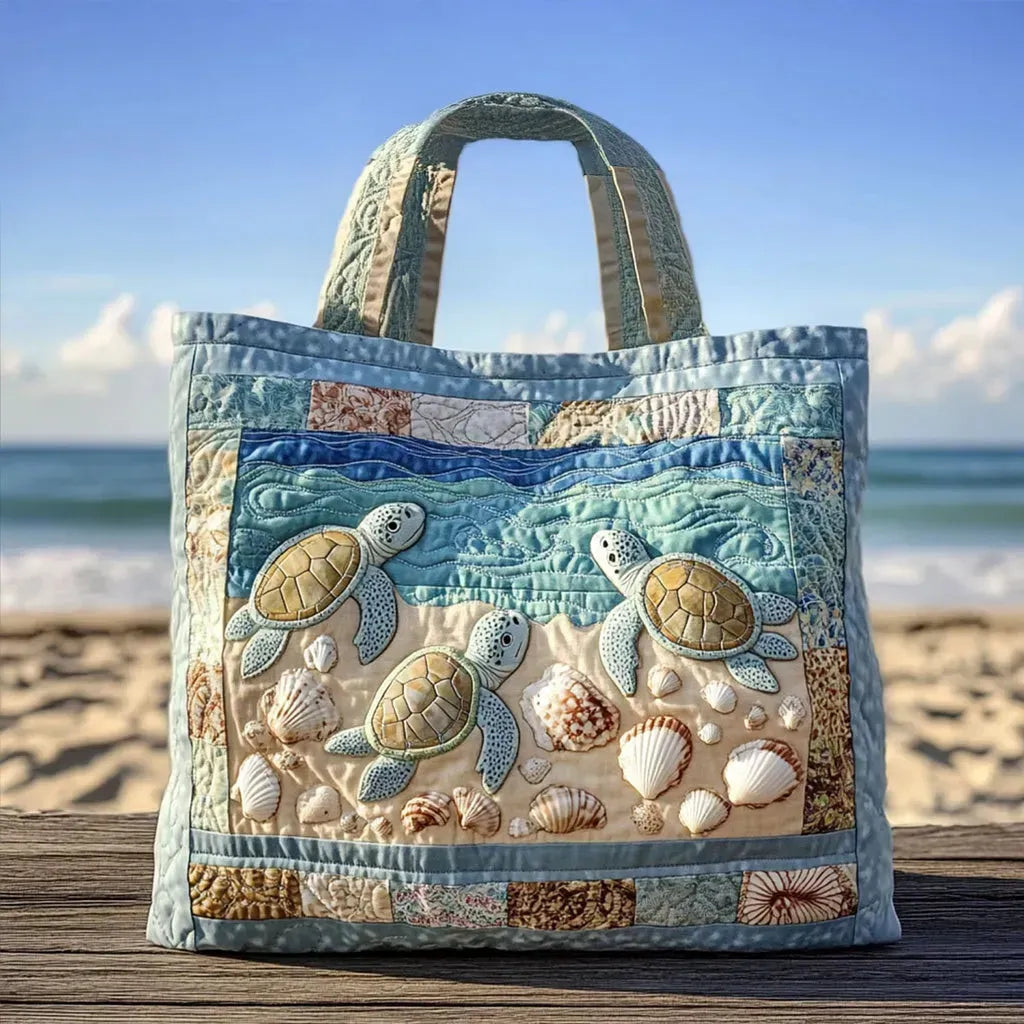 Bolso artesanal acolchado matelassé tortuga