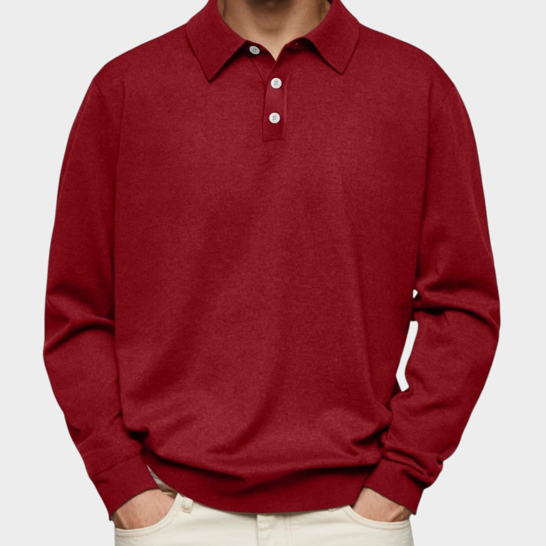 Aiden™ | Elegante Polo de Manga Largo para un Estilo Confortable
