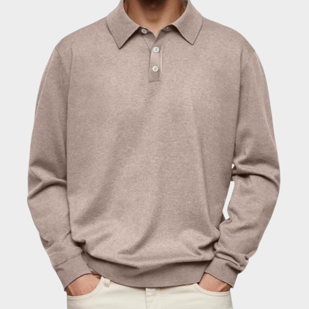 Aiden™ | Elegante Polo de Manga Largo para un Estilo Confortable