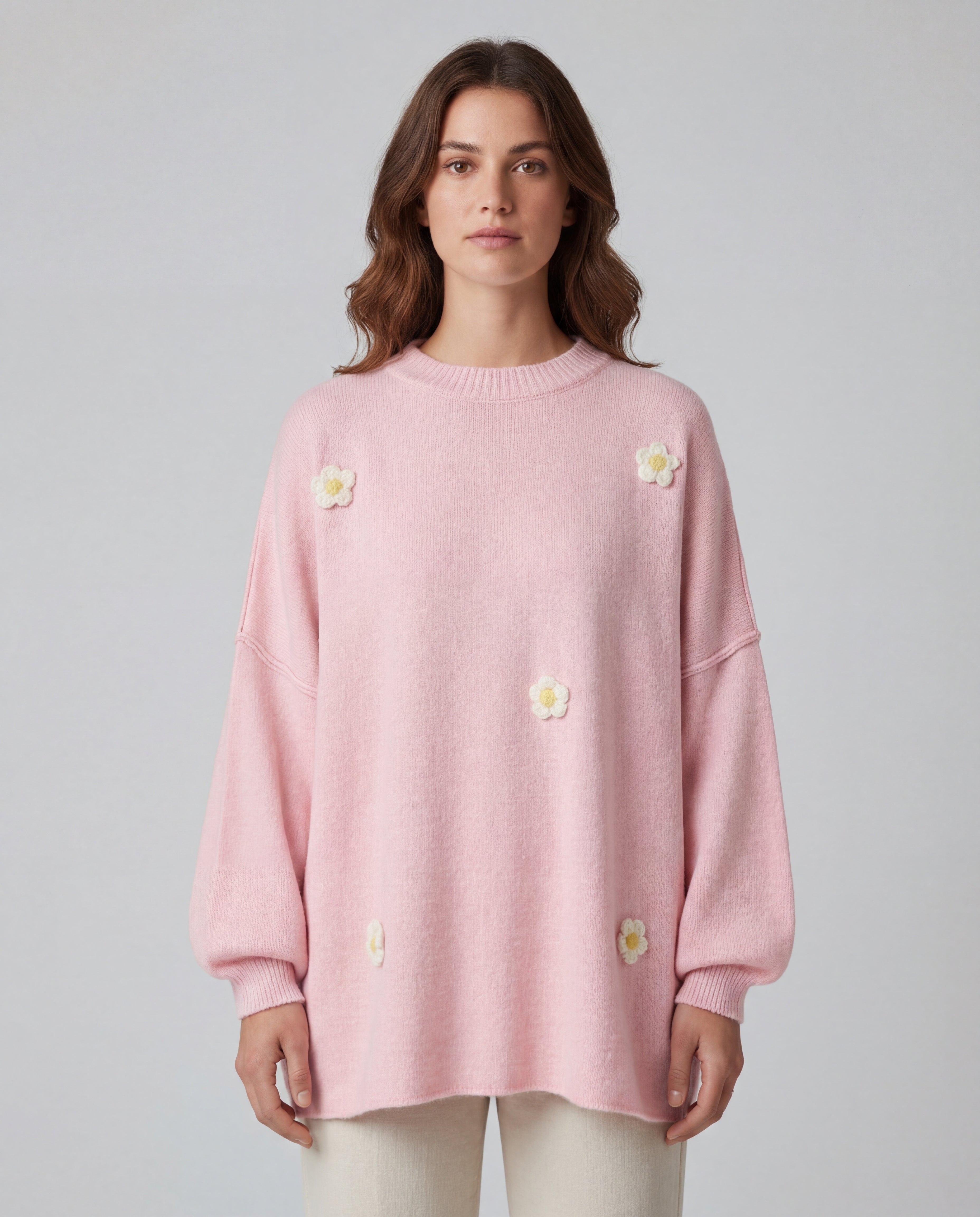 Luno - Sudadera Pullover con Flores
