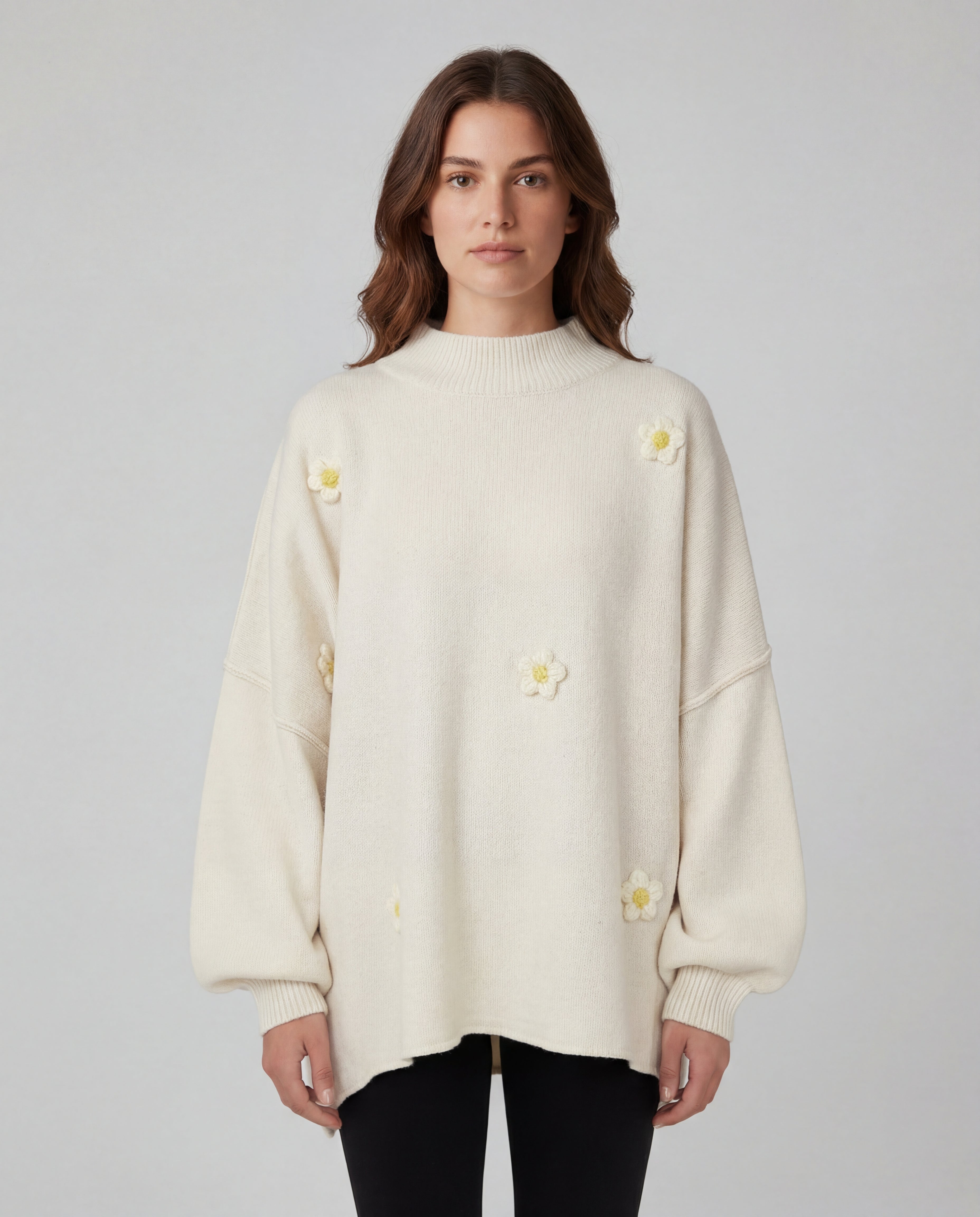 Luno - Sudadera Pullover con Flores