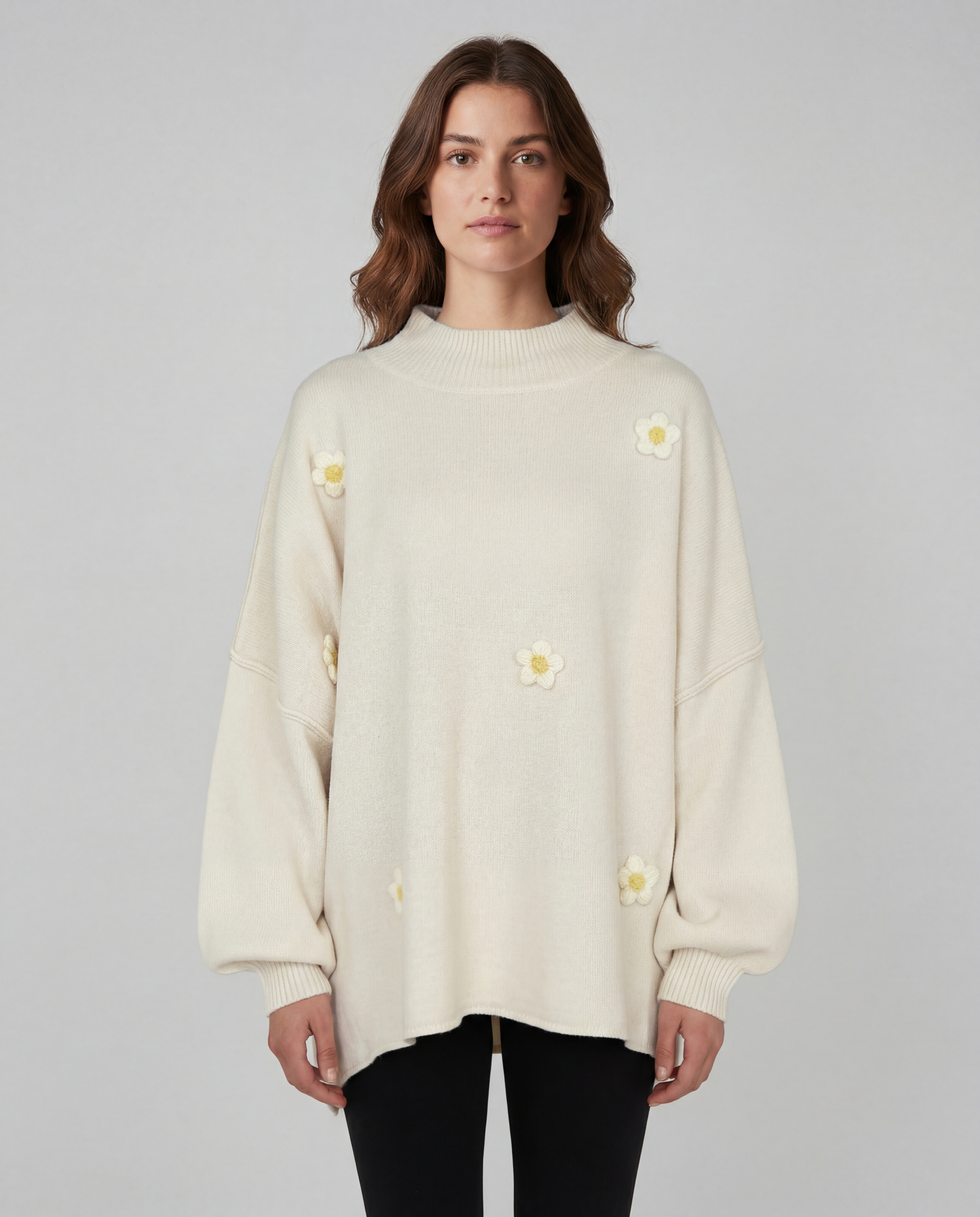 Luno - Sudadera Pullover con Flores