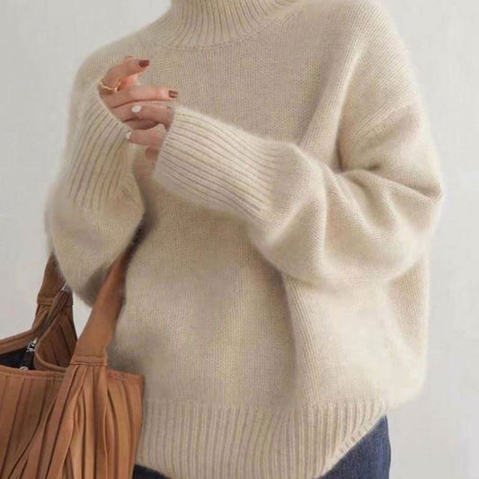 Isabella – Jersey de Cuello Alto de Cachemira