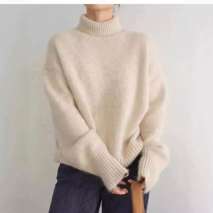 Isabella – Jersey de Cuello Alto de Cachemira